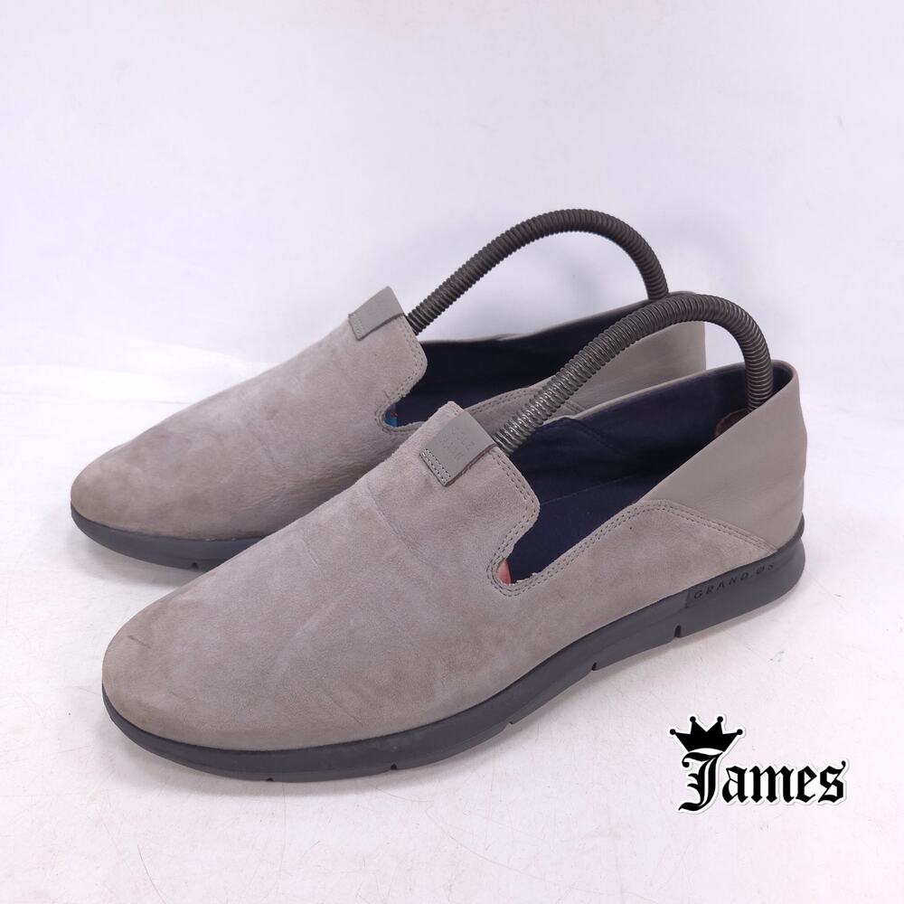 Cole Haan Grand Os Casual Slip On Loafer Flat Womens Size 9 W08644 Gray